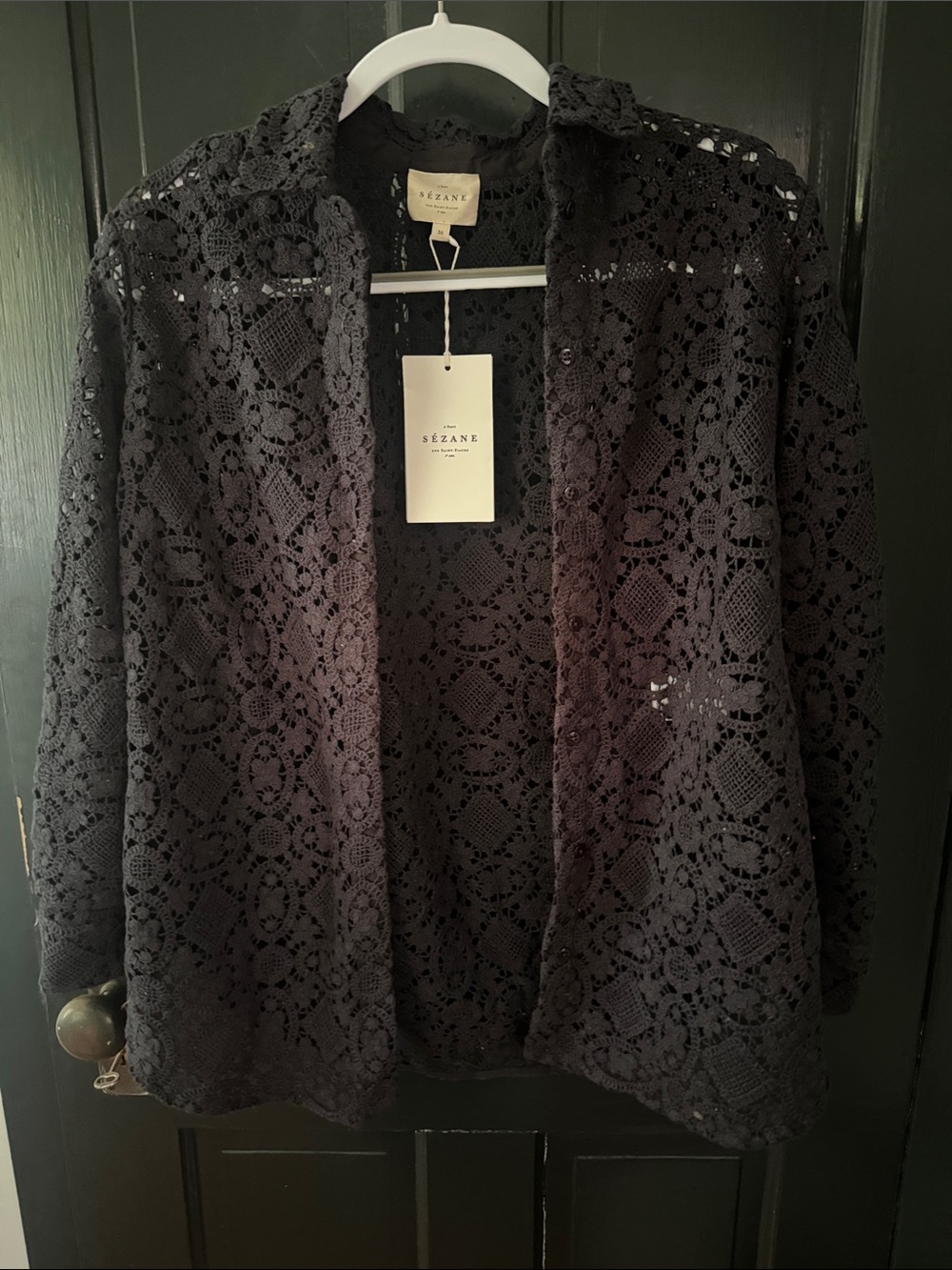 NWT Sezane Marzia Shirt in Slate Sz 4 / 36